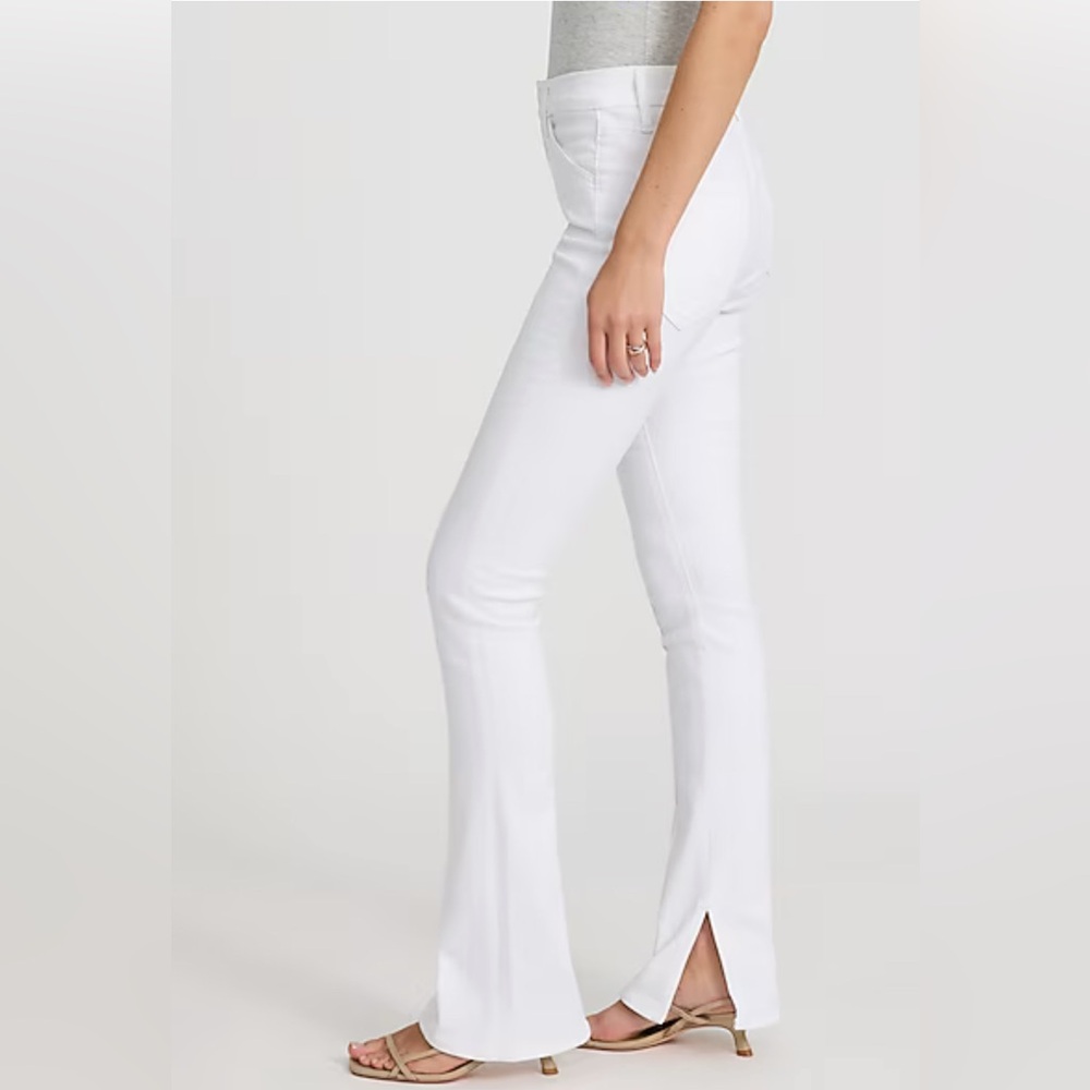 Express Mid Rise Pintuck Skyscraper Jeans - Picture 2 of 9